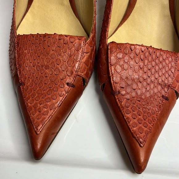 CHLOÉ PYTHON VINTAGE HEELS - Picture 9 of 11